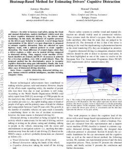 Heatmap-Based Method for Estimating Drivers' Cognitive Distraction