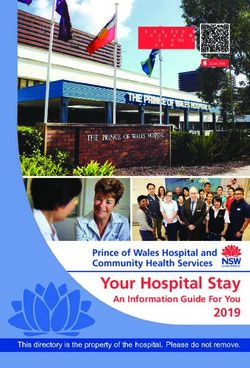 Your Hospital Stay 2019 An Information Guide For You - Hospital Guide
