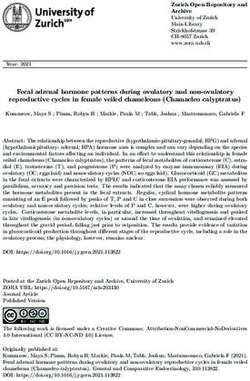Fecal adrenal hormone patterns during ovulatory and non-ovulatory reproductive cycles in female veiled chameleons (Chamaeleo calyptratus) - UZH