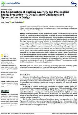 The Combination of Building Greenery and Photovoltaic Energy Production-A Discussion of Challenges and Opportunities in Design