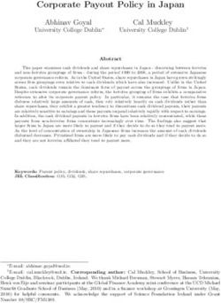 Corporate Payout Policy in Japan - Abhinav Goyal