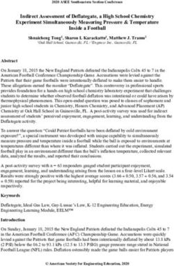 Indirect Assessment of Deflategate, a High School Chemistry Experiment Simultaneously Measuring Pressure & Temperature Inside a Football - ASEE-SE