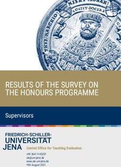 RESULTS OF THE SURVEY ON THE HONOURS PROGRAMME - Supervisors Central Of ce for Teaching Evaluation