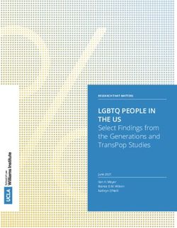 LGBTQ PEOPLE IN THE US - Select Findings from the Generations and TransPop Studies