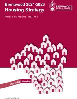 Housing Strategy Brentwood 2021-2026 - Improving - Brentwood Borough Council