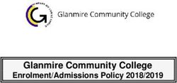 Glanmire Community College - Enrolment/Admissions Policy 2018/2019
