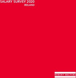 SALARY SURVEY 2020 IRELAND - Robert Walters Ireland