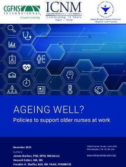 AGEING WELL? Policies to support older nurses at work