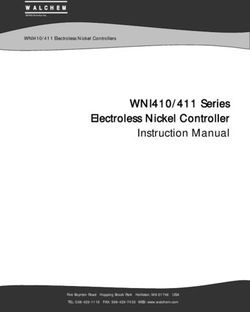 WNI410/411 Series Electroless Nickel Controller Instruction Manual