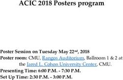 ACIC 2018 Posters program - Poster Session on Tuesday May 22nd, 2018 Poster room: CMU, Rangos Auditorium, Ballroom 1 & 2 at Presenting Time: 6:00 ...