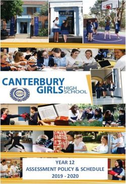 YEAR 12 ASSESSMENT POLICY & SCHEDULE 2019 2020