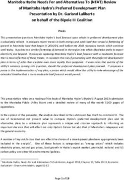 Manitoba Hydro Needs For and Alternatives To (NFAT) Review of Manitoba Hydro's Preferred Development Plan Presentation by Dr. Garland Laliberte on ...