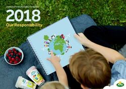 2018 Our Responsibility - Arla Foods Ingredients