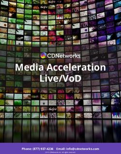 MEDIA ACCELERATION LIVE/VOD - PHONE: (877) 937-4236 EMAIL