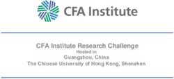 Guangzhou, China The Chinese University of Hong Kong, Shenzhen - CFA Institute Research Challenge