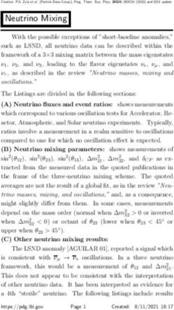 Neutrino Mixing - Particle Data Group