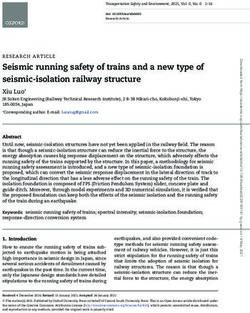 Seismic running safety of trains and a new type of seismic-isolation railway structure
