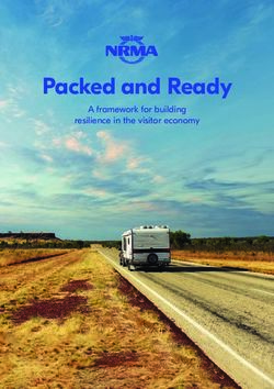 Packed and Ready A framework for building resilience in the visitor economy - NRMA