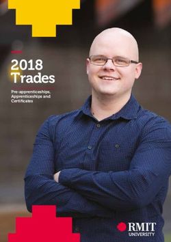 2018 Trades Pre-apprenticeships, Apprenticeships and Certificates - RMIT Australia