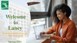 Welcome to Laney Spring 2021 - Keeping students connected while we're apart