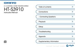 HT-S3910 Connections - Onkyo USA