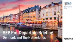 SEP Pre-Departure Briefing - Denmark and The Netherlands April 2018 - NUS