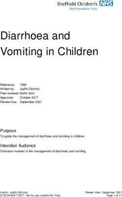 Diarrhoea and Vomiting in Children - Sheffield Children's ...