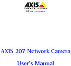AXIS 207 Network Camera User's Manual