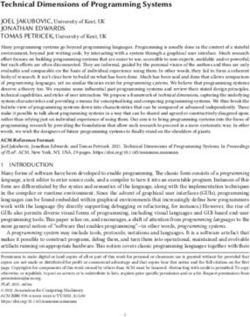 Technical Dimensions of Programming Systems - The Hillside ...