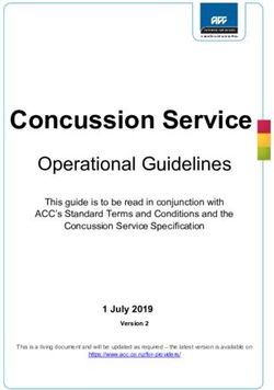 Concussion Service Operational Guidelines - ACC