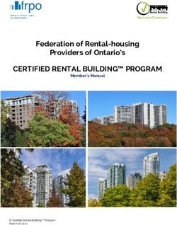 CERTIFIED RENTAL BUILDING PROGRAM - Federation of Rental-housing Providers of Ontario's Member's Manual