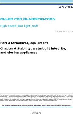 RULES FOR CLASSIFICATION - High speed and light craft