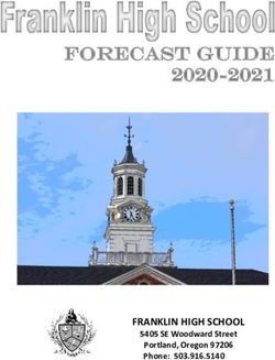 Forecast Guide 2020-2021 - FRANKLIN HIGH SCHOOL 5405 SE Woodward Street Portland, Oregon 97206 Phone: Portland Public Schools