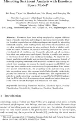 Microblog Sentiment Analysis with Emoticon