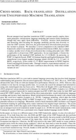 CROSS-MODEL BACK-TRANSLATED DISTILLATION FOR UNSUPERVISED MACHINE TRANSLATION