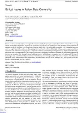 Ethical Issues in Patient Data Ownership - Interactive Journal ...