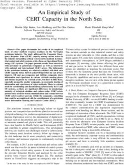 An Empirical Study of CERT Capacity in the North Sea - Unpaywall