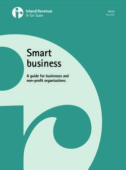 Smart business A guide for businesses and non-profit organisations - IR320 - Ird