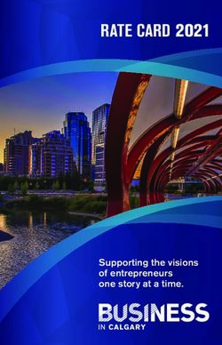 RATE CARD 2021 - Supporting the visions of entrepreneurs one story at a time - Business In Calgary
