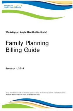 Family Planning Billing Guide - January 1, 2018 - Washington Apple Health (Medicaid) - Washington State Health Care Authority