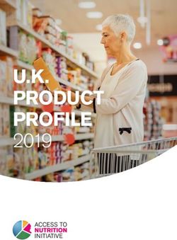 U.K. PRODUCT PROFILE 2019 - Access to Nutrition Index