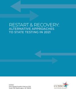 RESTART & RECOVERY: ALTERNATIVE APPROACHES TO STATE TESTING IN 2021 - CCSSO ONE MASSACHUSETTS AVENUE, NW SUITE 700 WASHINGTON, DC 20001 - CENTER ...