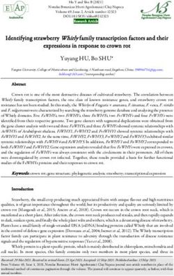 Identifying strawberry Whirly family transcription factors and their expressions in response to crown rot Yuyang HU, Bo SHU