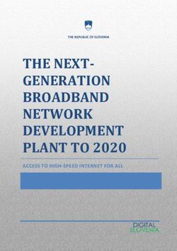 THE NEXT-GENERATION BROADBAND NETWORK DEVELOPMENT PLANT TO 2020 - ACCESS TO HIGH-SPEED INTERNET FOR ALL