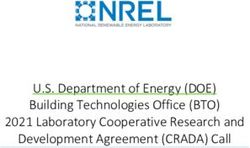 U.S. Department of Energy (DOE) Building Technologies Office (BTO) 2021 Laboratory Cooperative Research and Development Agreement (CRADA) Call - NREL