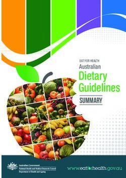 Dietary Guidelines summary - Eat For Health