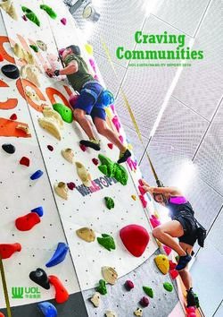 Craving Communities UOL SUSTAINABILITY REPORT 2018