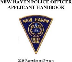 NEW HAVEN POLICE OFFICER APPLICANT HANDBOOK - 2020 Recruitment Process - PoliceApp