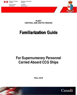 FFaammiilliiaarriizzaattiioonn GGuuiiddee - For Supernumerary Personnel Carried Aboard CCG Ships