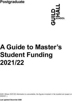 A Guide to Master's Student Funding 2021/22 - Postgraduate - Guildhall ...